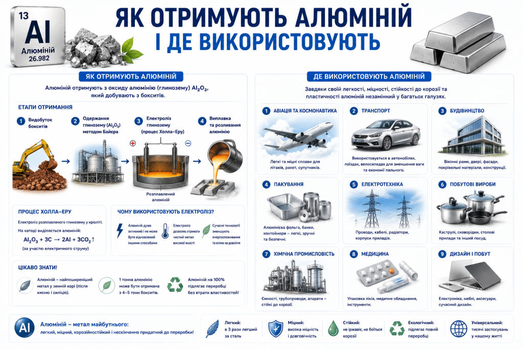 як отримують алюміній