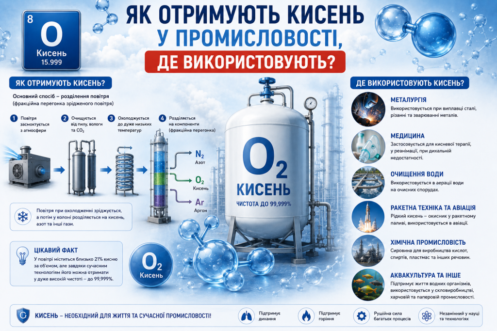 Як отримують кисень