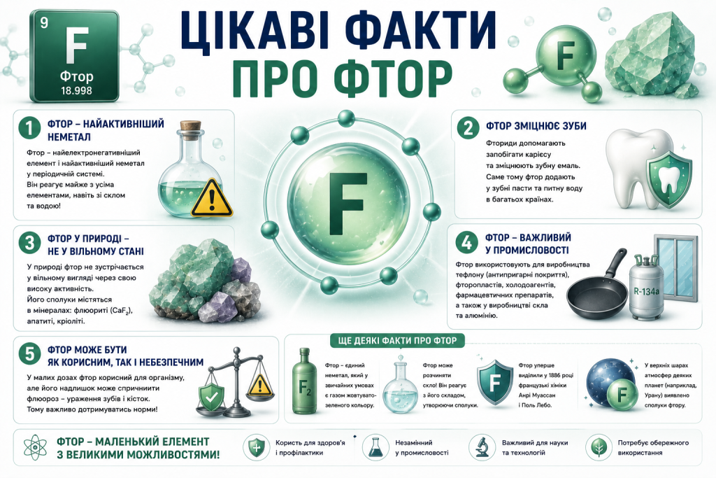 Цікаві факти про фтор