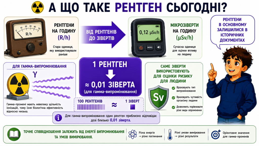 співвідношення рентгент зіверт
