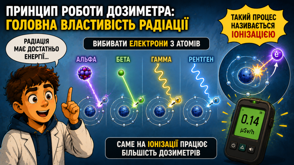 Дозиметр: принцип роботи