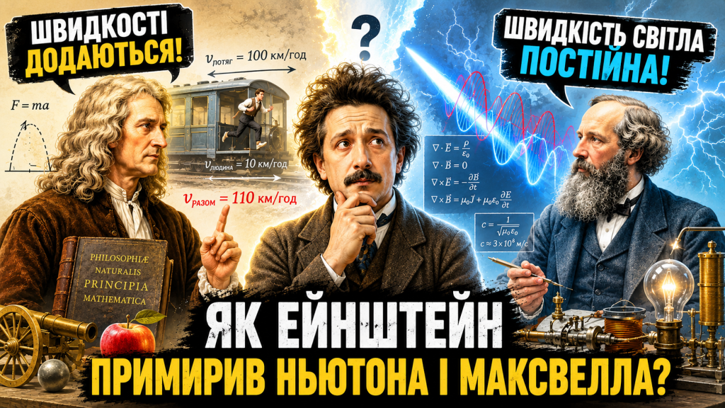 Як Ейнштейн примирив Ньютона з Максвеллом?
