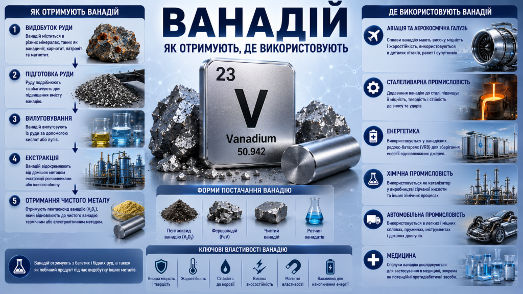 Як отримують ванадій
