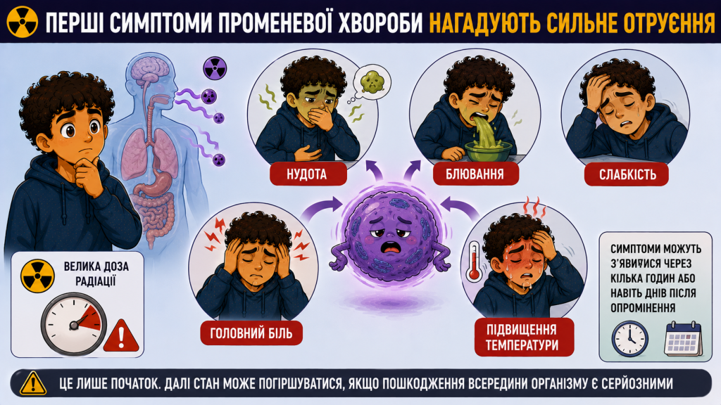 Променева хвороба: перші симптоми