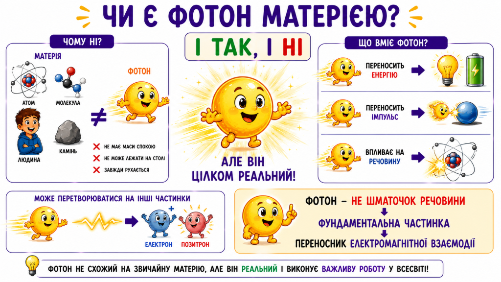 Чи є фотон матерією