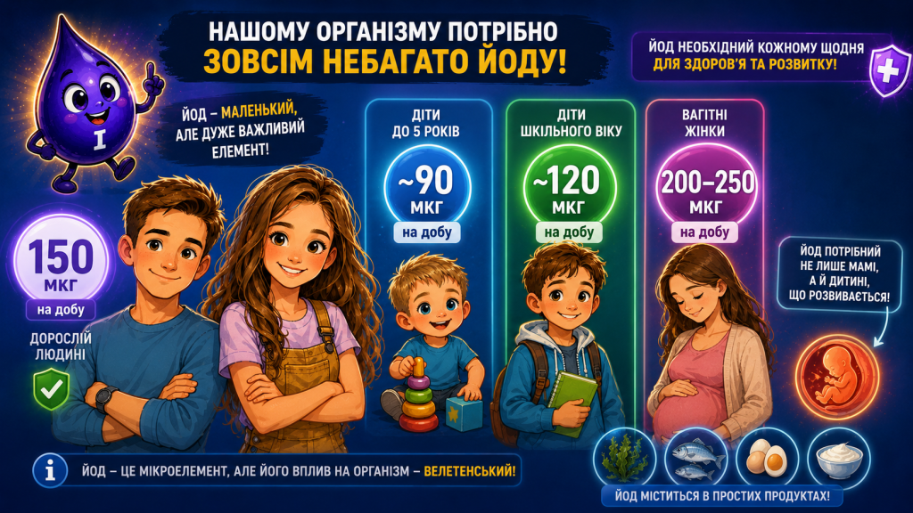 норма йоду для людини