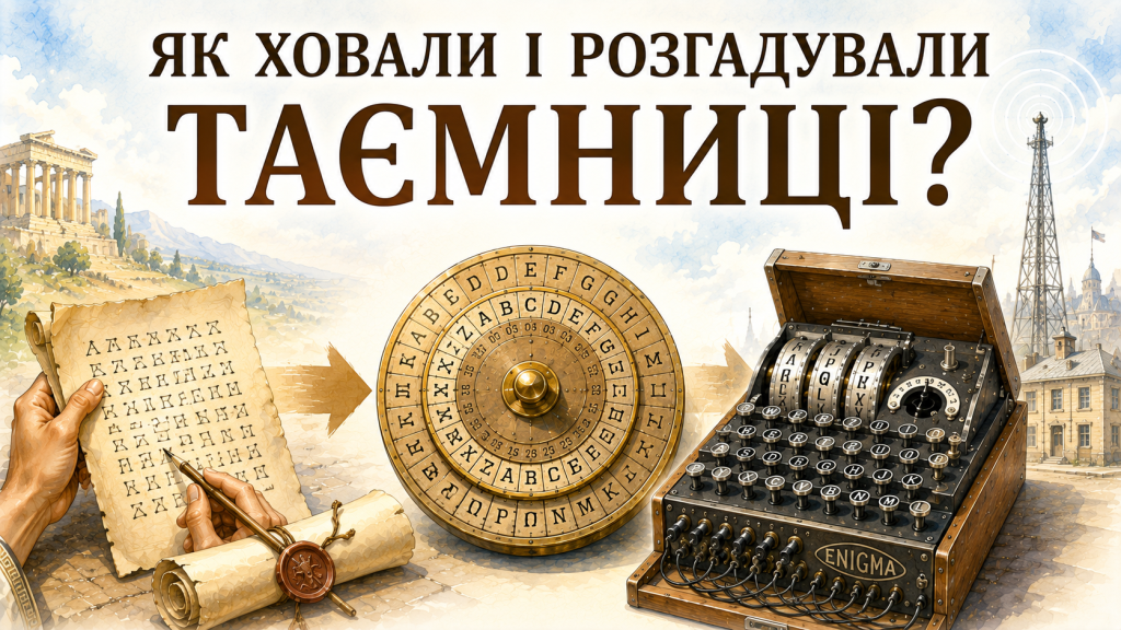 Як виникла криптографія: від Юлія Цезаря до «Енігми»