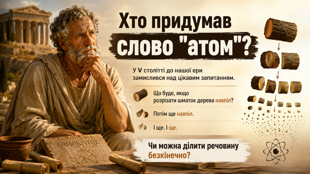 Хто придумав назву «атом»?