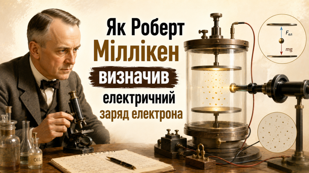 Як Роберт Міллікен визначив електричний заряд електрона