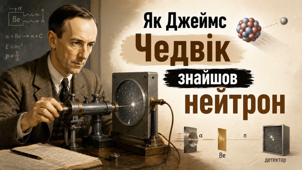 Як Джеймс Чедвік знайшов нейтрон