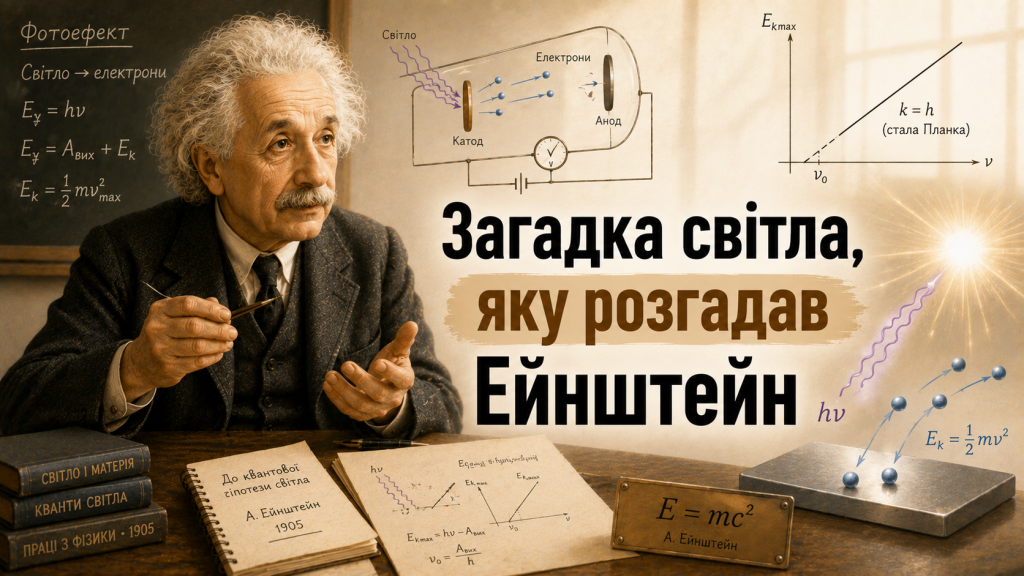 Фотоефект: загадка світла, яку розгадав Ейнштейн