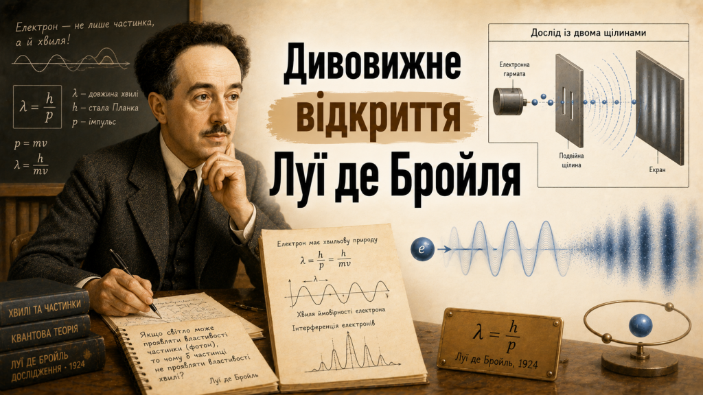 Як Луї де Бройль довів хвильову природу електрона