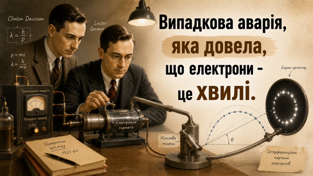 Як Девіссон і Джермер випадково довели, що електрони — це хвилі