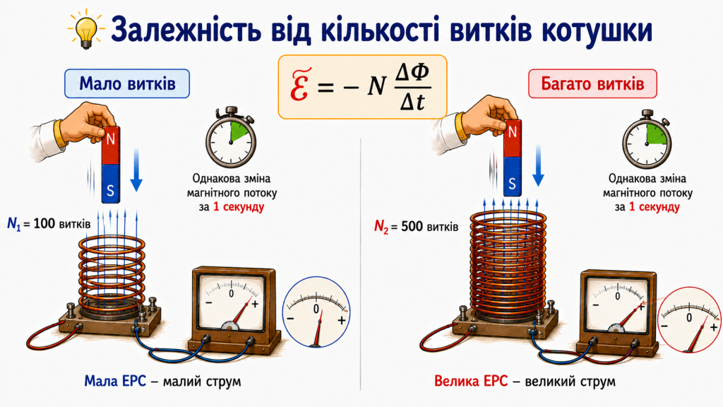 закон електромагнітної індукції Фарадея