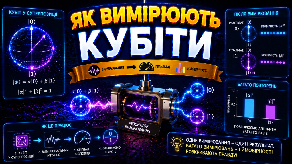 Як вимірюють кубіти?
