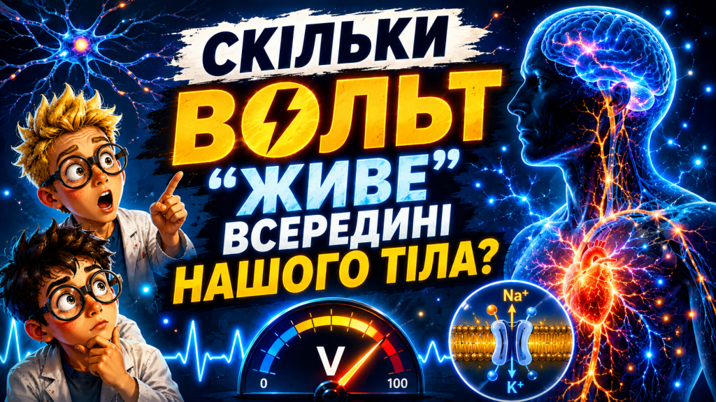 🧬 Яка напруга всередині нашого тіла?