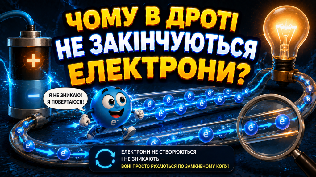 Чому в дроті не закінчуються електрони?