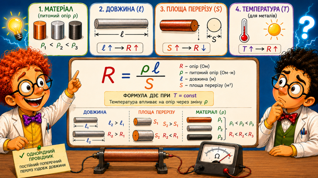 Фактори, що визначають електричний опір
