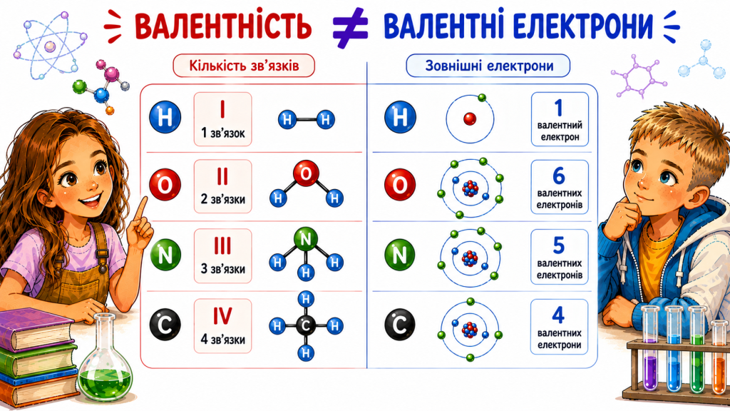 Валентні електрони і валентність — не одне й те саме