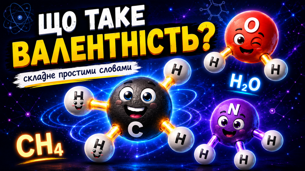 🧪 Що таке валентність, або чому атоми «мають руки»?