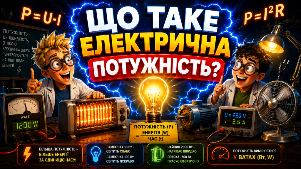 ⚡ Що таке електрична потужність?