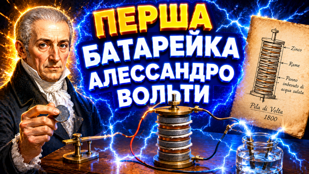 Як Алессандро Вольта створив першу батарейку