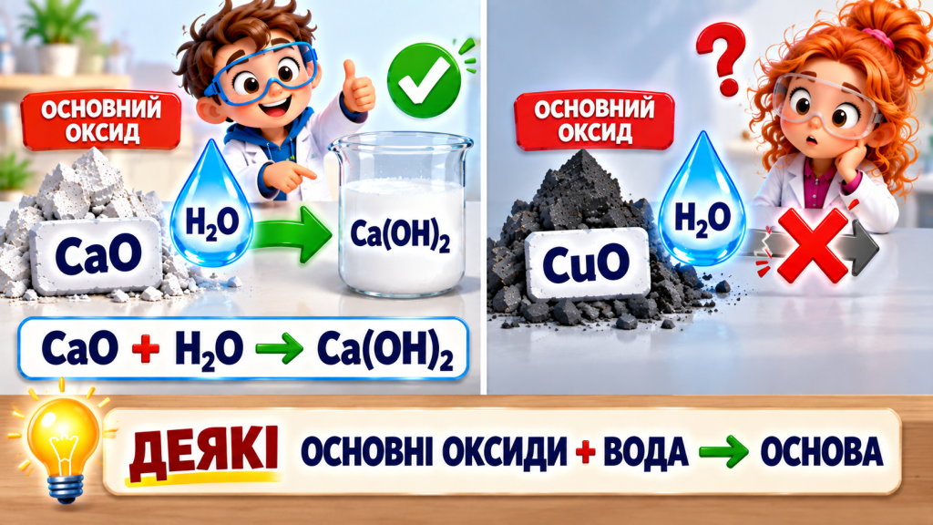 Від оксиду до основи