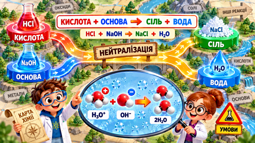 Кислота зустрічається з основою