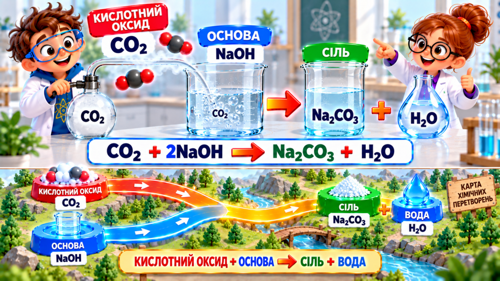 Кислотний оксид + основа