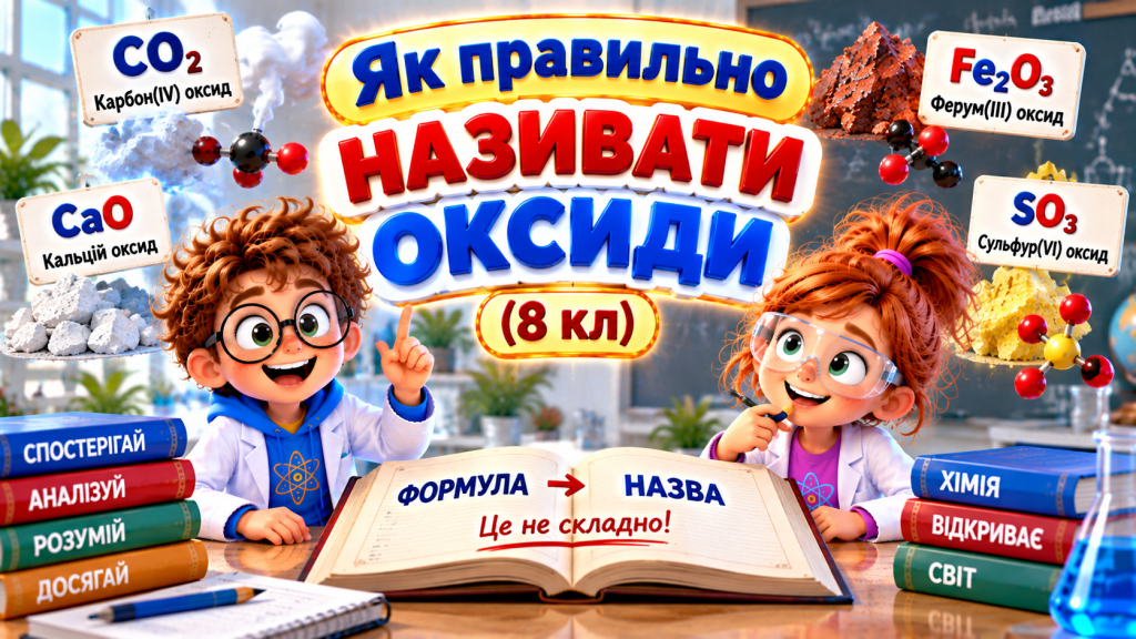 Як правильно називати оксиди