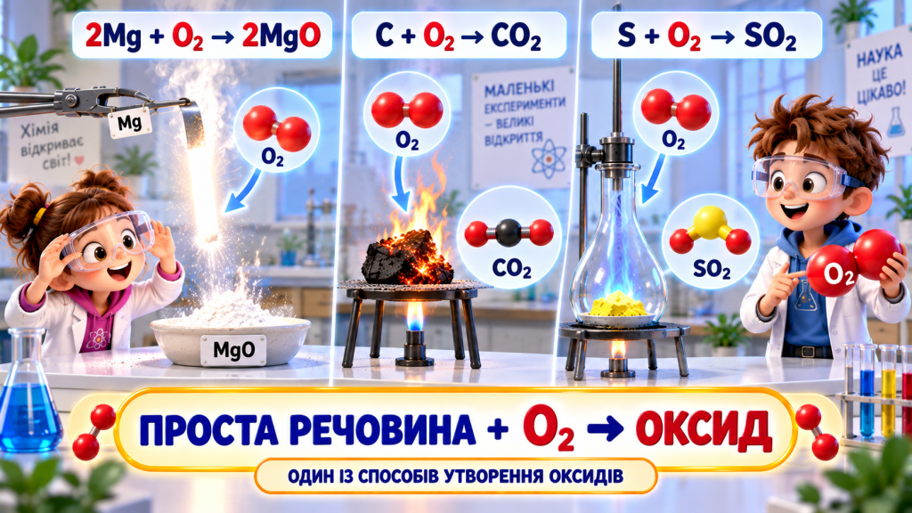 Як утворюються оксиди
