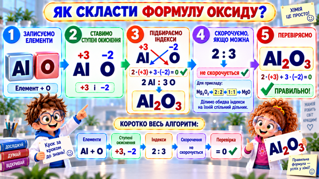 Формула оксиду - простий алгоритм складання