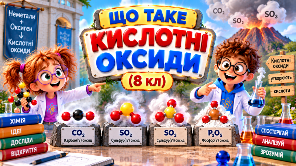 Кислотні оксиди: що це таке і як їх розпізнати? — 8 клас