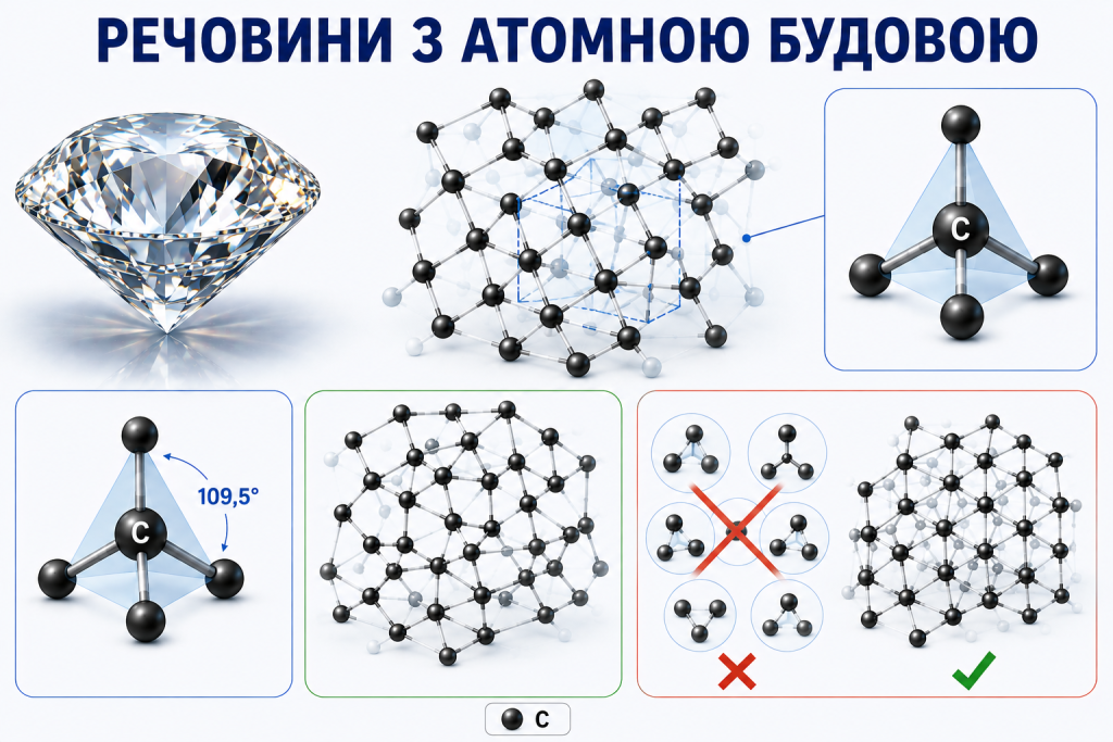 Речовини з атомною будовою