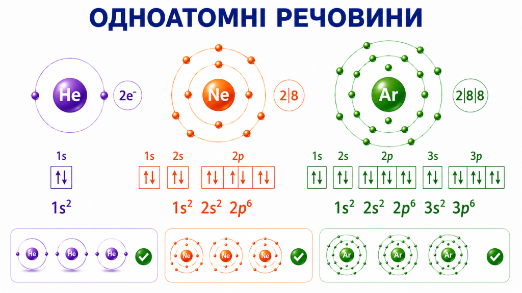 Одноатомні речовини