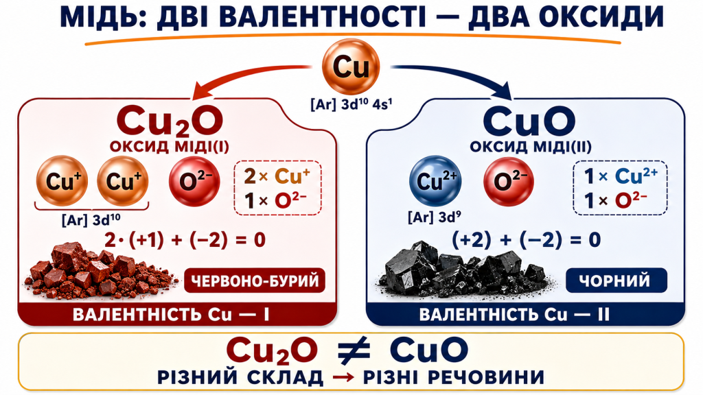 Валентність міді