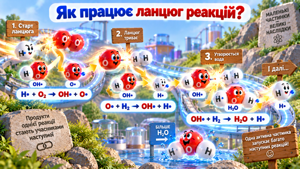Чому одна іскра запускає цілу реакцію?