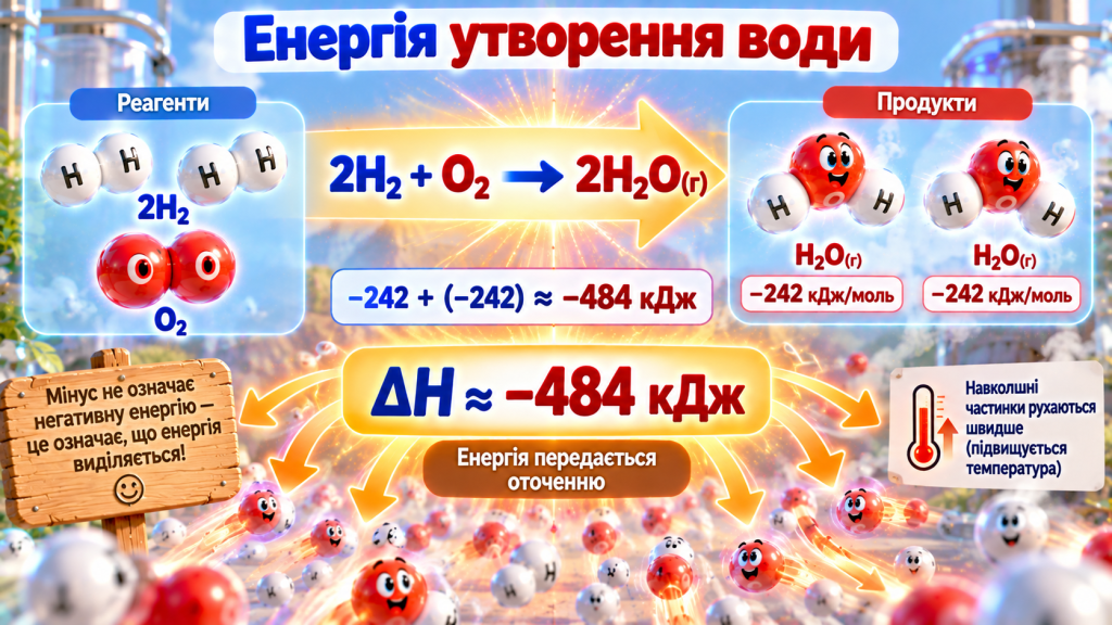 Енергія утворення води