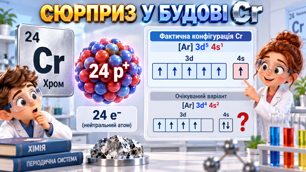 Хром у періодичній таблиці