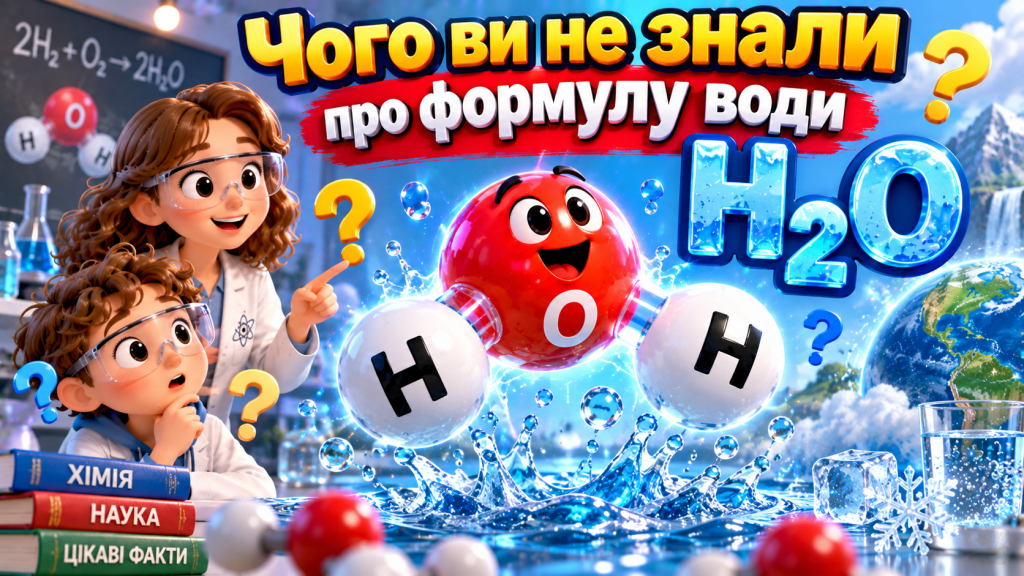 💧 Реакція водню з киснем: як утворюється вода H₂O?