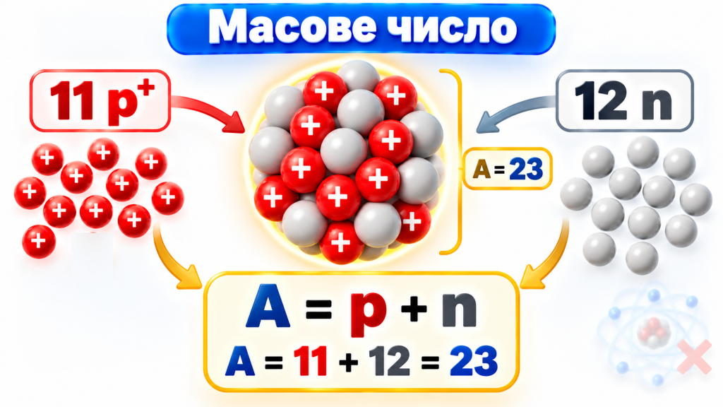 Що таке масове число?
