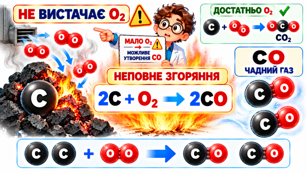 2C + O₂ → 2CO