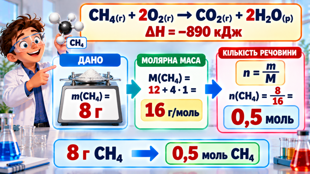 Від кількості речовини до теплоти