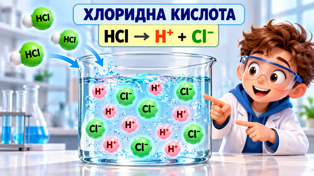 Що відбувається з кислотою у воді?