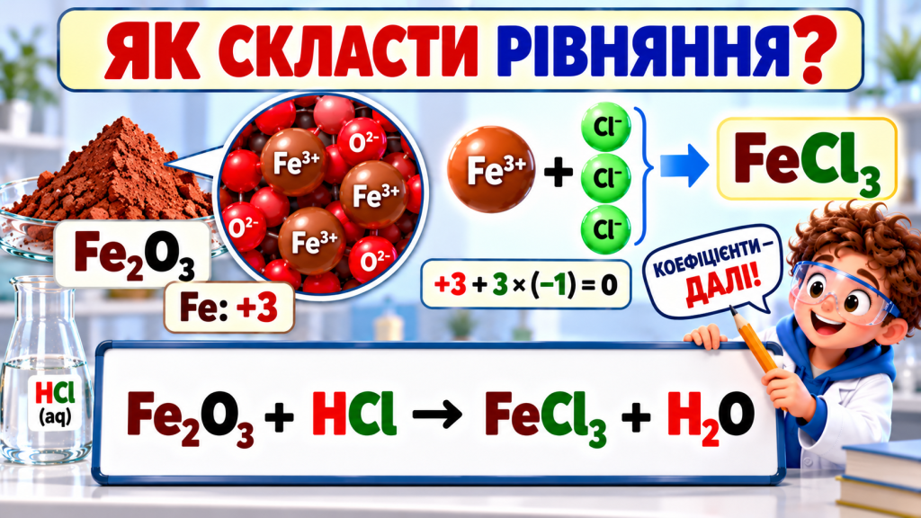 Як правильно скласти рівняння?