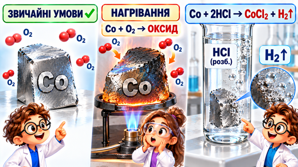 Подібно до заліза та нікелю, кобальт здатний сильно намагнічуватися