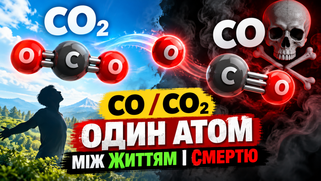 ☠️Чадний газ і вуглекислий газ: чим відрізняються CO і CO₂?
