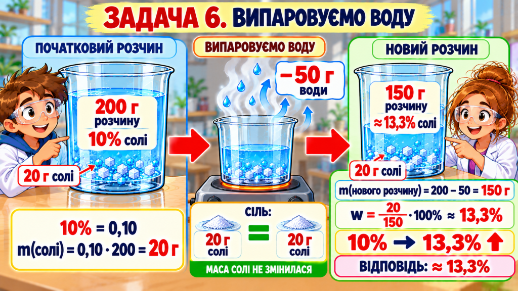 Задача 6. Випаровуємо воду