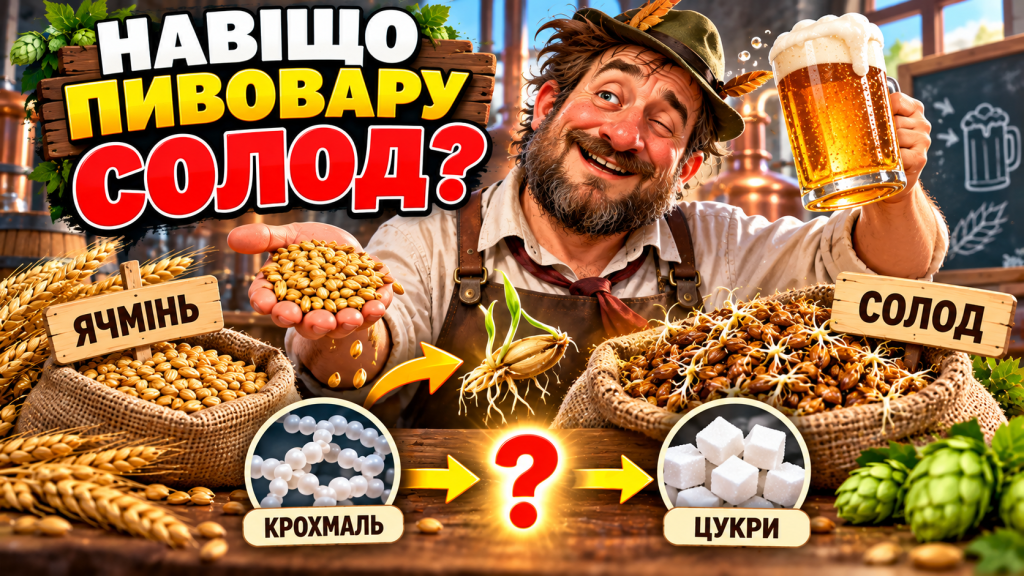 🍺 Що таке солод і навіщо пророщують ячмінь для пива?