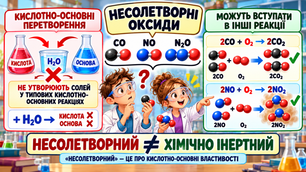 Що таке «несолетворні оксиди»?